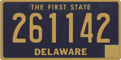 DE license plate 261142