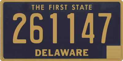 DE license plate 261147