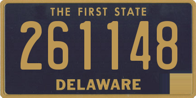 DE license plate 261148