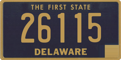 DE license plate 26115