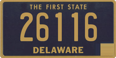 DE license plate 26116