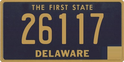 DE license plate 26117