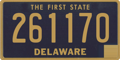 DE license plate 261170