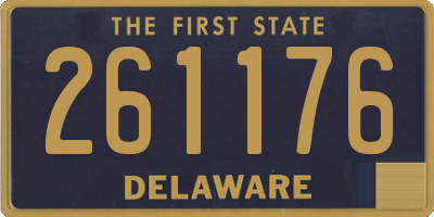 DE license plate 261176