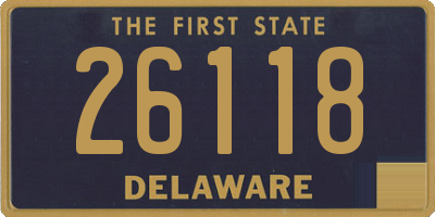 DE license plate 26118