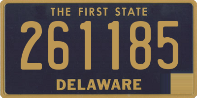 DE license plate 261185