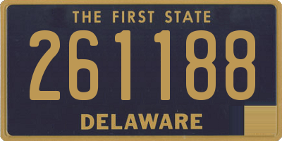 DE license plate 261188