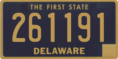 DE license plate 261191