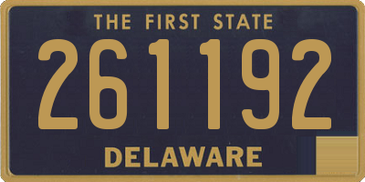 DE license plate 261192