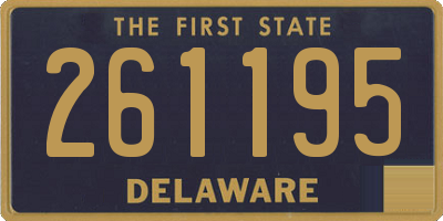 DE license plate 261195
