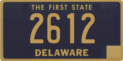 DE license plate 2612