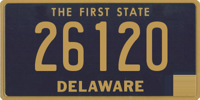 DE license plate 26120