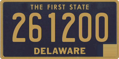 DE license plate 261200