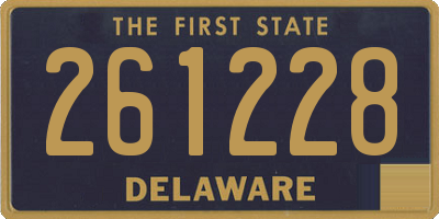 DE license plate 261228