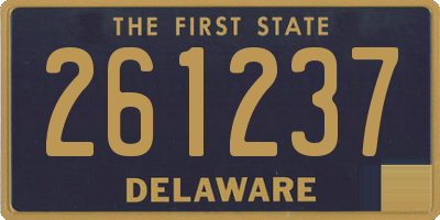 DE license plate 261237