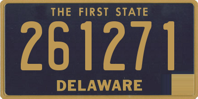 DE license plate 261271