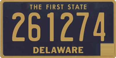 DE license plate 261274