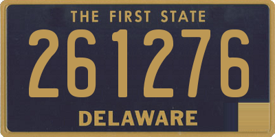 DE license plate 261276