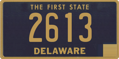 DE license plate 2613