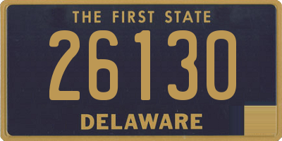 DE license plate 26130