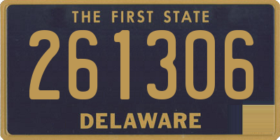 DE license plate 261306