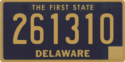 DE license plate 261310