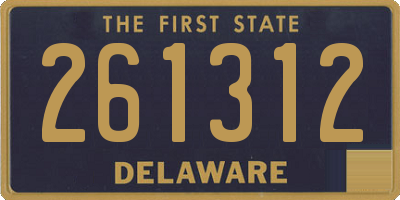DE license plate 261312