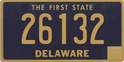 DE license plate 26132