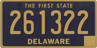 DE license plate 261322