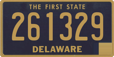 DE license plate 261329