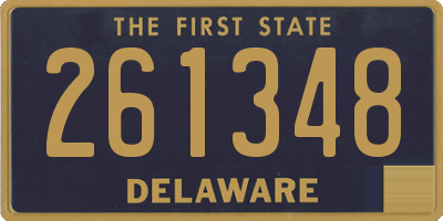 DE license plate 261348
