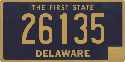 DE license plate 26135