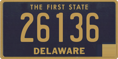 DE license plate 26136