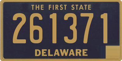 DE license plate 261371
