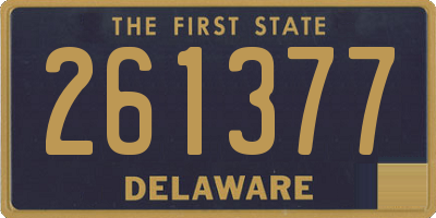 DE license plate 261377