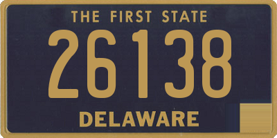 DE license plate 26138