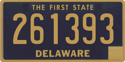 DE license plate 261393