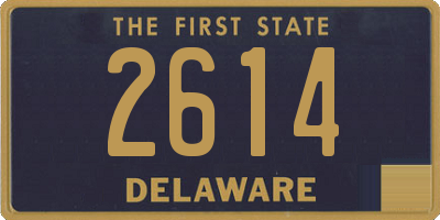 DE license plate 2614