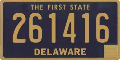 DE license plate 261416