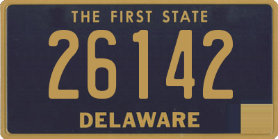 DE license plate 26142