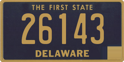 DE license plate 26143