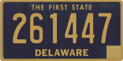 DE license plate 261447