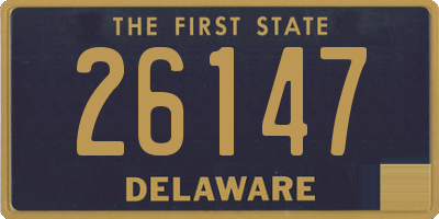 DE license plate 26147
