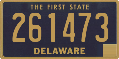 DE license plate 261473