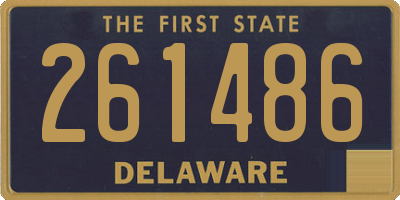 DE license plate 261486