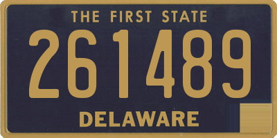 DE license plate 261489