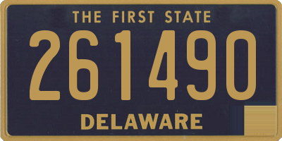 DE license plate 261490