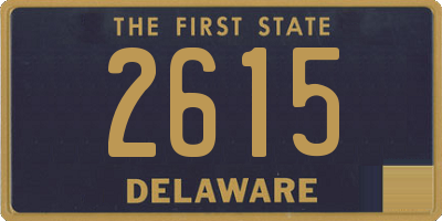 DE license plate 2615