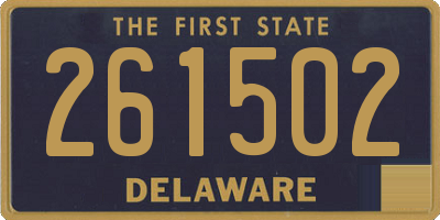 DE license plate 261502