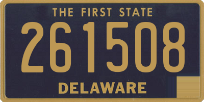 DE license plate 261508